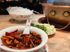 现炸辣椒油-清真·老门框爆肚涮肉·中华老字号(丰管路店)