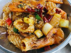 香辣鱿鱼鸡尾虾-小民大排档(光谷店)