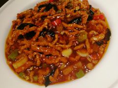 鱼香锅巴肉丝-刘胖子家常菜·蹄花焖藕(兴业店)