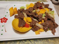 香芒爆牛肉-富黎华海鲜大酒楼(正大广场店)