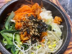 鱿鱼石锅拌饭-喔爸韩国料理(泗门店)