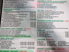 菜单-Le Chalet Dalat