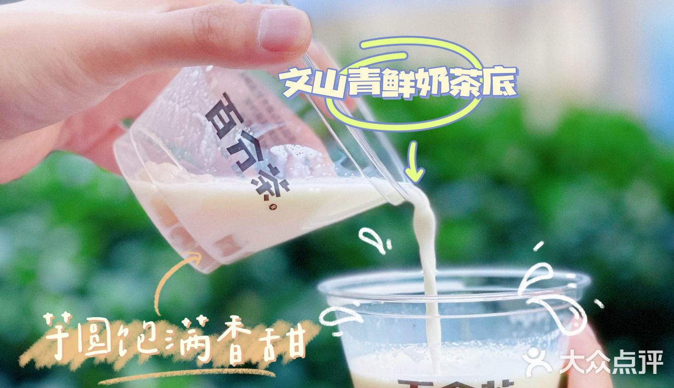 百分茶|文山青鲜奶茶系列绝对的秋冬季节yyds‼️