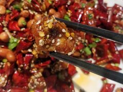 经典辣子鸡配大薯条-眉州东坡·熊猫主题餐厅(枫蓝店)