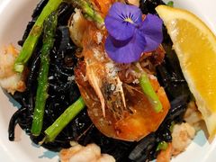 墨鱼汁大虾鱼籽意面-MIKAKU(万达广场上海宝山店)