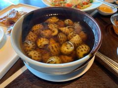 古越陈酿煮花螺-杭州西子湖四季酒店·金沙厅