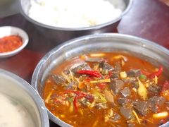 红烧羊血-野狗羊肉汤