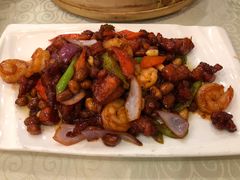 椒香虾仁爆鸡球-陈傻子餐厅(世纪都会店)