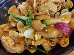 爆炒花蛤-大树下海鲜饭店