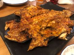果木炭烤虹鳟鱼-钰田大院·怀柔地道农家菜·烤虹鳟鱼(雁栖湖店)