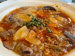 自制不老牛肉汤锅-付掌柜在成都·热炒砂锅集(金禾店)