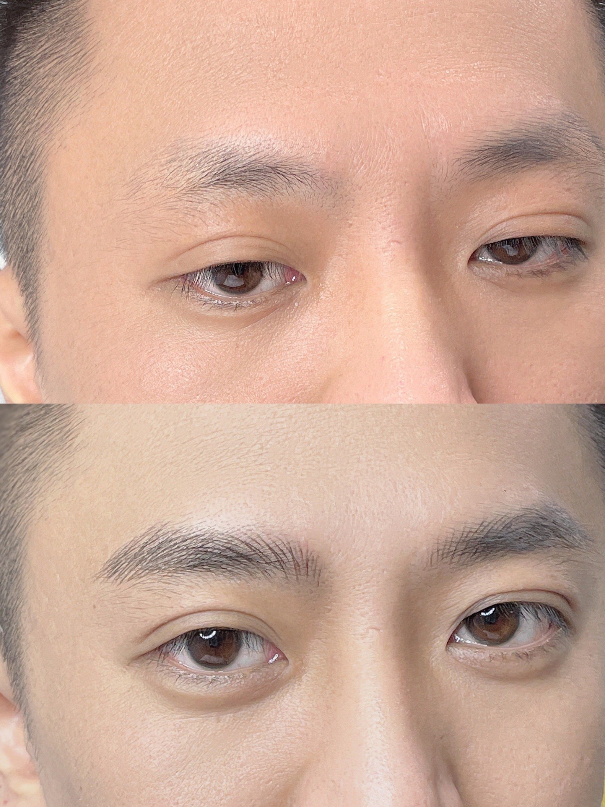 男生纹野生眉可以当小狼狗