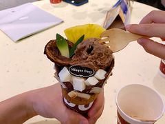 椰椰一夏华夫筒冰淇淋-哈根达斯(万象城店)