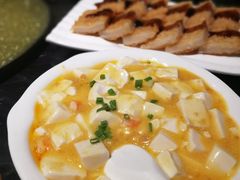 珍菌蟹黄豆腐-刘胖子家常菜·蹄花焖藕(中央花园店)