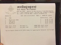 账单-Old House Restaurant