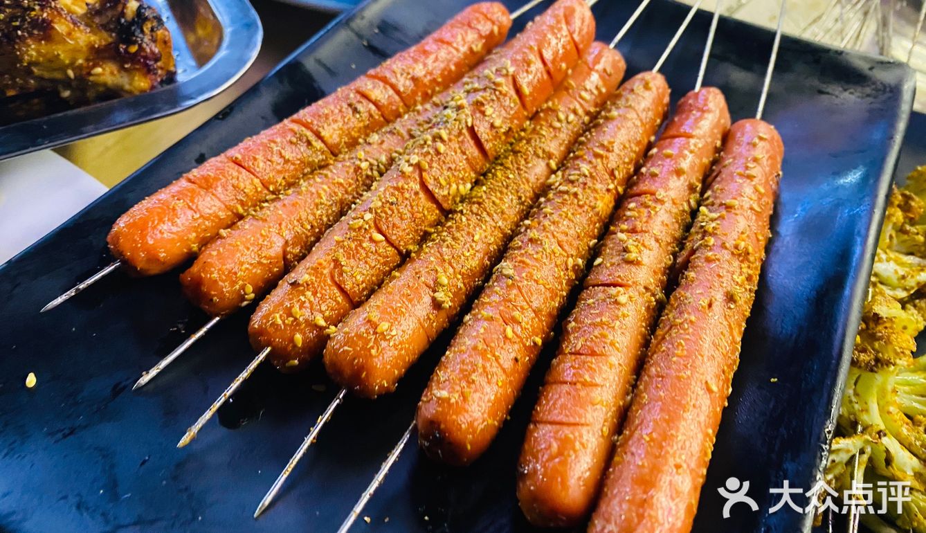 这家烧烤香蕉鸡翅!好好吃!!!!