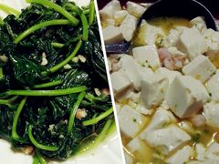 地瓜叶+蟹粉豆腐-堂宴·老厦门私房菜(1988仙岳总店)