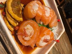 三文鱼荔枝甜虾卷-筱田の食堂·izakaya(淮海中路店)