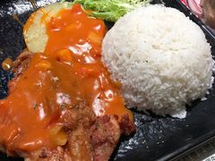 夏威夷菠萝鸡扒饭-阿飛冰室(下沙店)