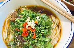 Braised Beef Offal with Rice Noodles