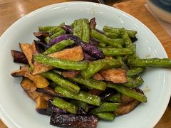 刀豆茄子-丁记盐蘸牛肉·新杭菜(河东路店)