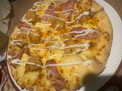 鎏金咸蛋黄嫩鸡披萨-必胜客(张家港购物公园店)