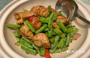 Stir-fried Green Beans with French Foie Gras Cubes