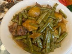 压锅排骨土豆炖豆角-万宝海鲜舫(劳动公园店)