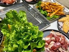 -山野的朋友露营炭火烤肉