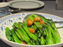 拍蒜猪油渣炒菜心-御膳汤品(猎人坊店)