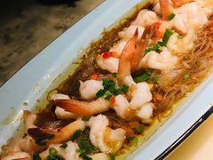 金银蒜蒸凤尾虾-绿茶餐厅(成都大悦城店)