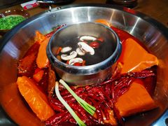菌汤鸳鸯锅-王婆乔鲜鱼自助火锅(蜀汉路店)