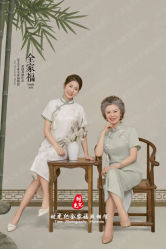 -时光纪亲子全家福照相馆(静安店母女写真父母纪念照)