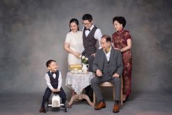 -时光纪亲子全家福照相馆(静安店母女写真父母纪念照)