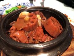 莲菜闷排骨-汉唐宴长安食府