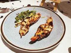 香煎印尼红虎虾配扒芦笋-雪龍のkitchen