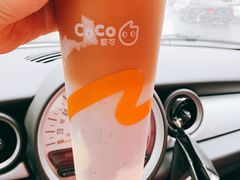 双球冰淇淋红茶加芋泥-CoCo都可(香梅花园店)