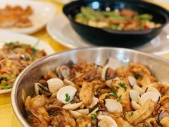 白贝蒸土鸡-盛记顺德高佬猪杂粥