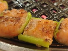 手工青椒酿虾滑-霸腹烤肉(厦门柚子番店)