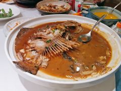 -海派美食·家宴海鲜青岛菜·石锅鲽鱼头(东方城店)
