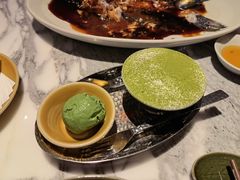 龙井提拉米苏配绿茶冰淇淋-湖滨28中餐厅·西湖宴·杭州君悦酒店