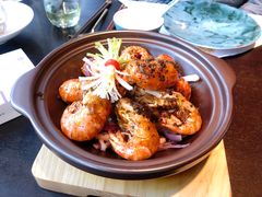 石锅梅菜罗氏虾-大拙里·精致融合菜(沙湖桃源国际店)