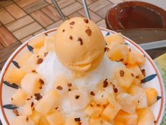 哈密瓜刨冰伴雪糕-顺记冰室(宝华路店)