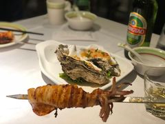 炉火烤笔管鱼-开海·红岛海鲜虾水饺(石老人店)
