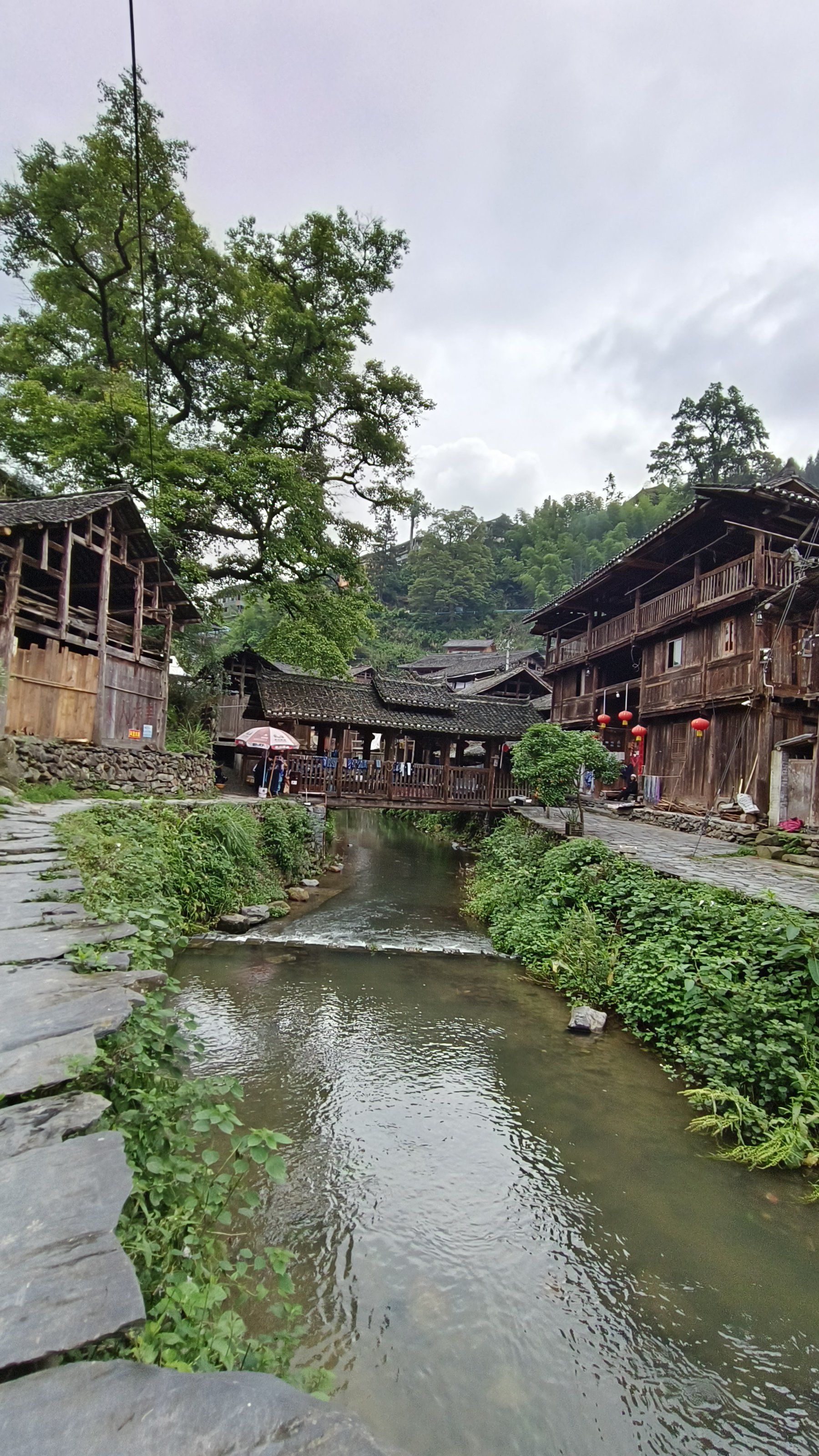 侗寨歇歇脚
大利侗寨相比西江苗寨游客数量少了很多,寨子整体不大