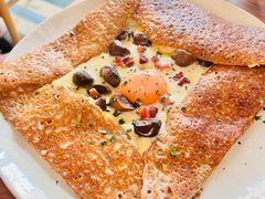 鸡蛋蘑菇熏肉荞麦可丽饼-RAC BAR(安福路店)