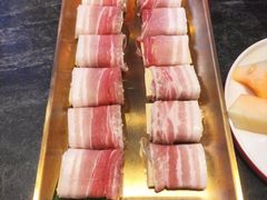 五花肉包浆豆腐-秦炉烤肉(财富中心店)