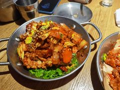 鱿鱼炒五花肉-富乐满韩国正宗炸鸡韩国料理(虹泉路店)