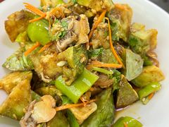 香酥茄子-锅贴王海鲜小馆