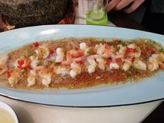 金银蒜蒸凤味尾虾-绿茶餐厅(平谷华联店)